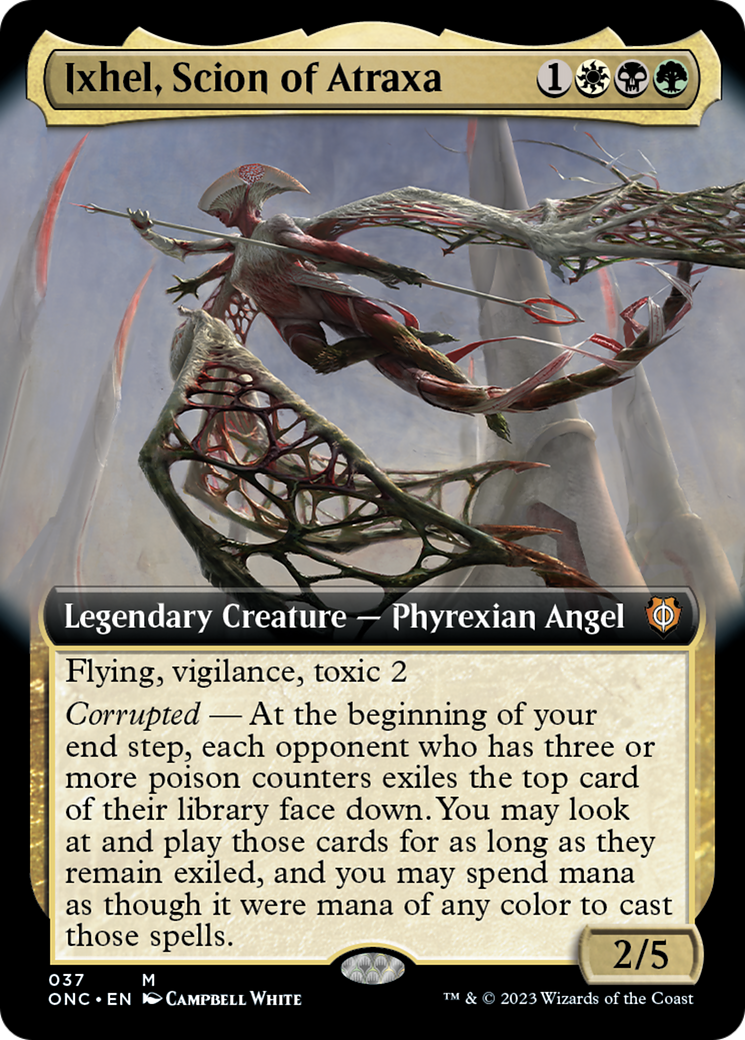 Ixhel, Scion of Atraxa (Extended Art) [Phyrexia: All Will Be One Commander] | Jack's On Queen