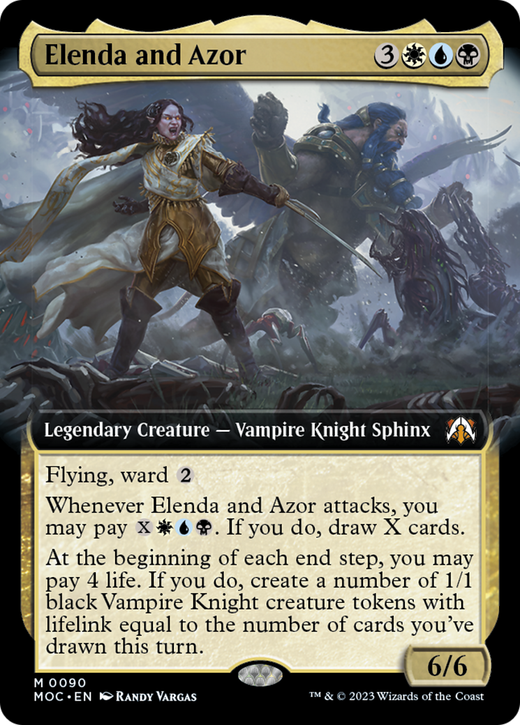 Elenda and Azor (Extended Art) [March of the Machine Commander] | Jack's On Queen