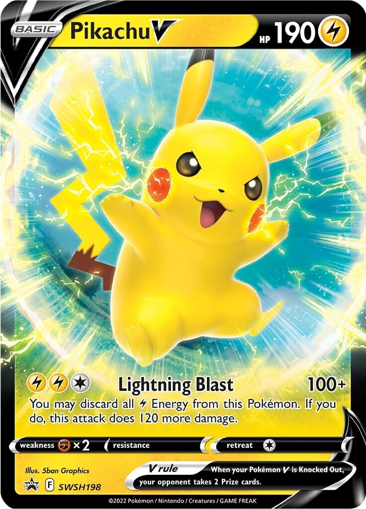 Pikachu V (SWSH198) [Sword & Shield: Black Star Promos] | Jack's On Queen