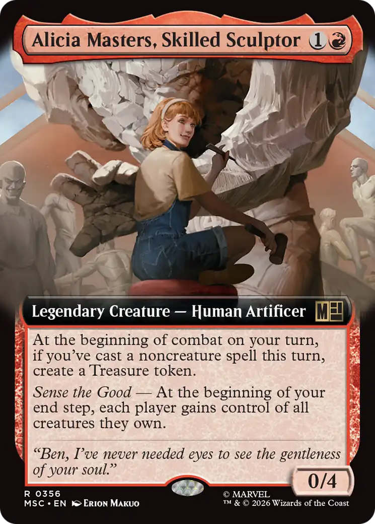 Alicia Masters, Skilled Sculptor (Extended Art) [Marvel Super Heroes Commander] | Jack's On Queen