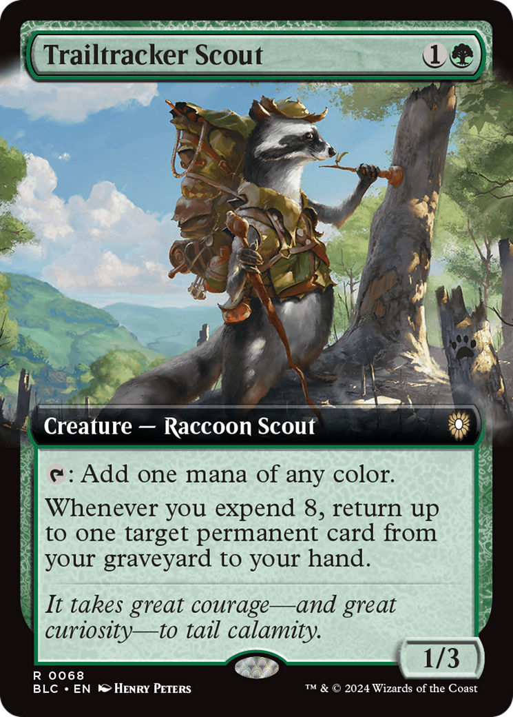 Trailtracker Scout (Extended Art) [Bloomburrow Commander] | Jack's On Queen