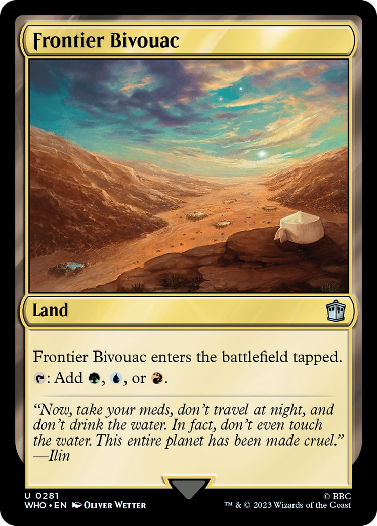 Frontier Bivouac [Doctor Who] | Jack's On Queen