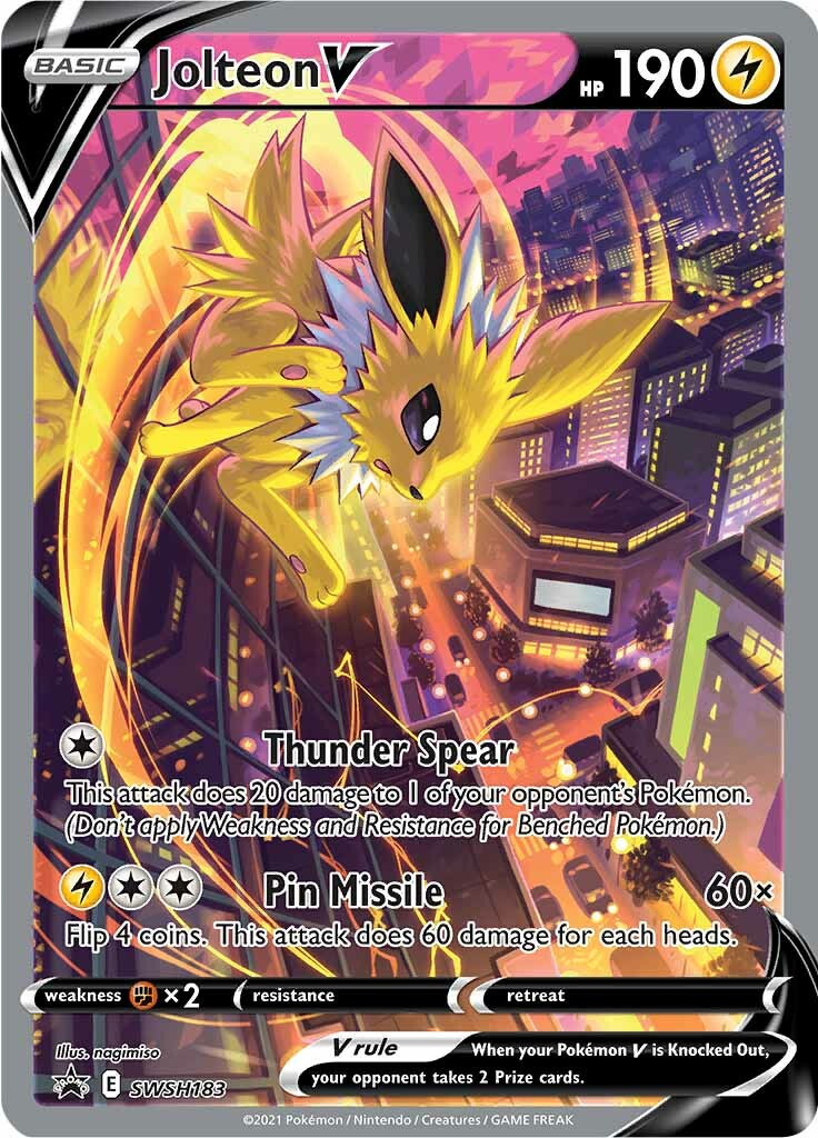 Jolteon V (SWSH183) [Sword & Shield: Black Star Promos] | Jack's On Queen