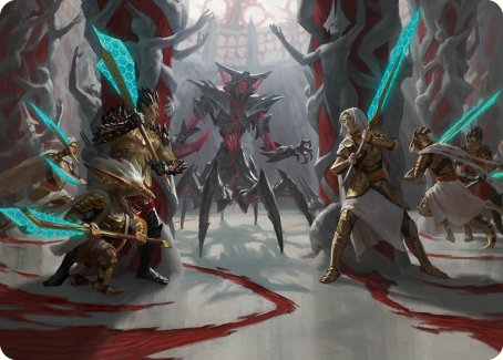 Goldwardens' Gambit Art Card [Phyrexia: All Will Be One Art Series] | Jack's On Queen