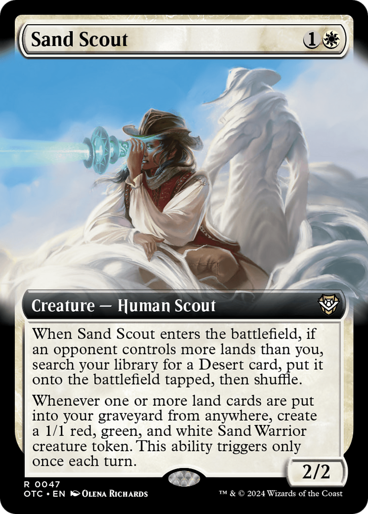 Sand Scout (Extended Art) [Outlaws of Thunder Junction Commander] | Jack's On Queen