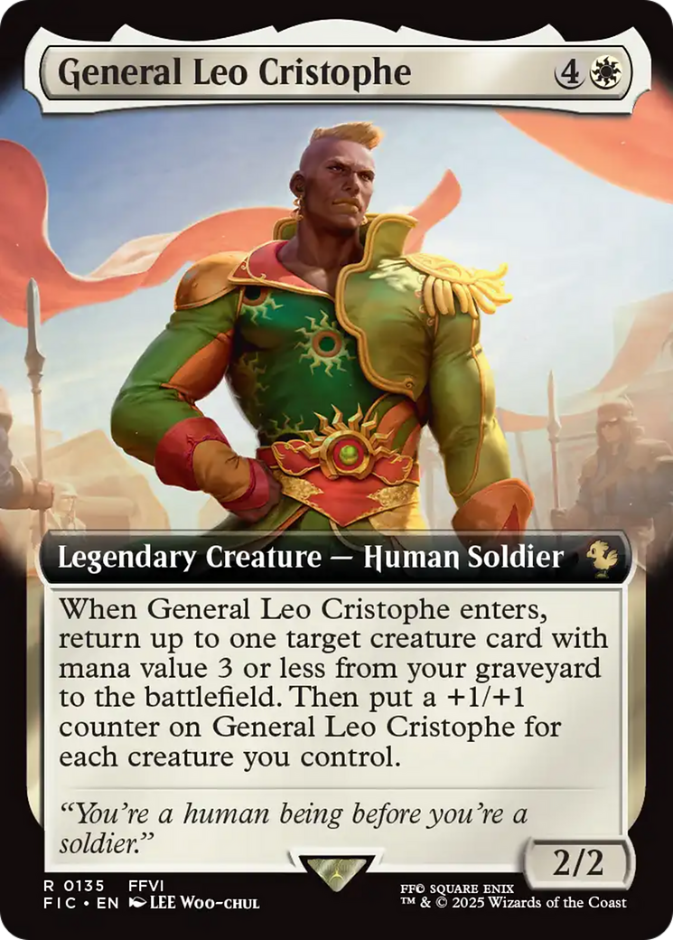 General Leo Cristophe (Extended Art) [FINAL FANTASY Commander] | Jack's On Queen
