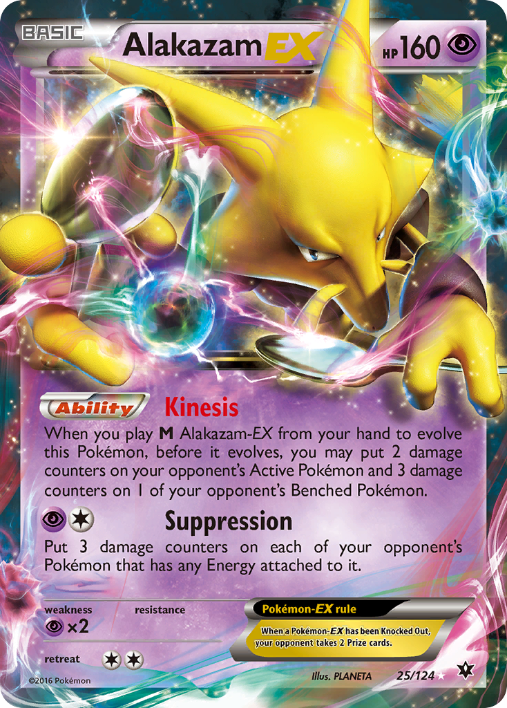 Alakazam EX (25/124) [XY: Fates Collide] | Jack's On Queen