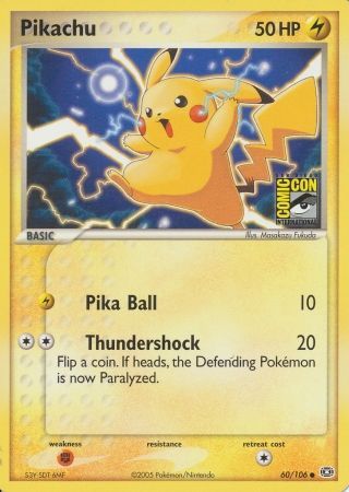 Pikachu (60/106) (2005 San Diego Comic Con) [Miscellaneous Cards] | Jack's On Queen