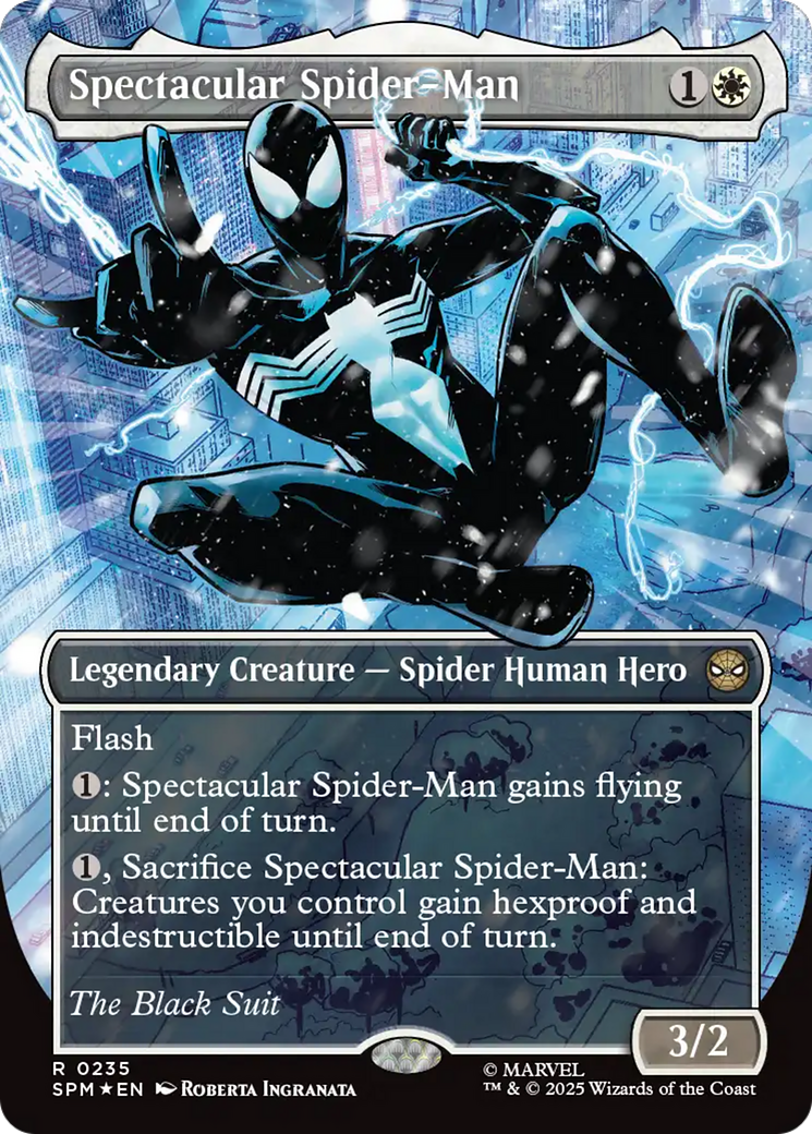 Spectacular Spider-Man (0235) (Borderless) (Textured Foil) [Marvel's Spider-Man] | Jack's On Queen
