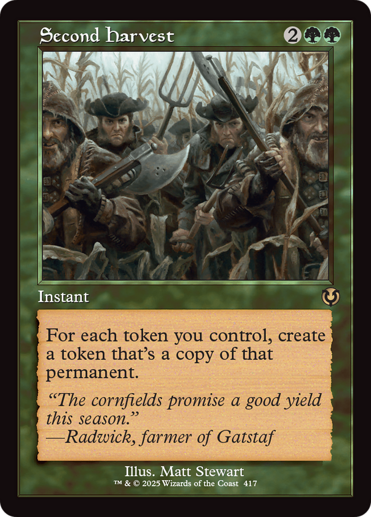 Second Harvest (Retro Frame) [Innistrad Remastered] | Jack's On Queen