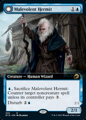 Malevolent Hermit // Benevolent Geist (Extended Art) [Innistrad: Midnight Hunt] | Jack's On Queen