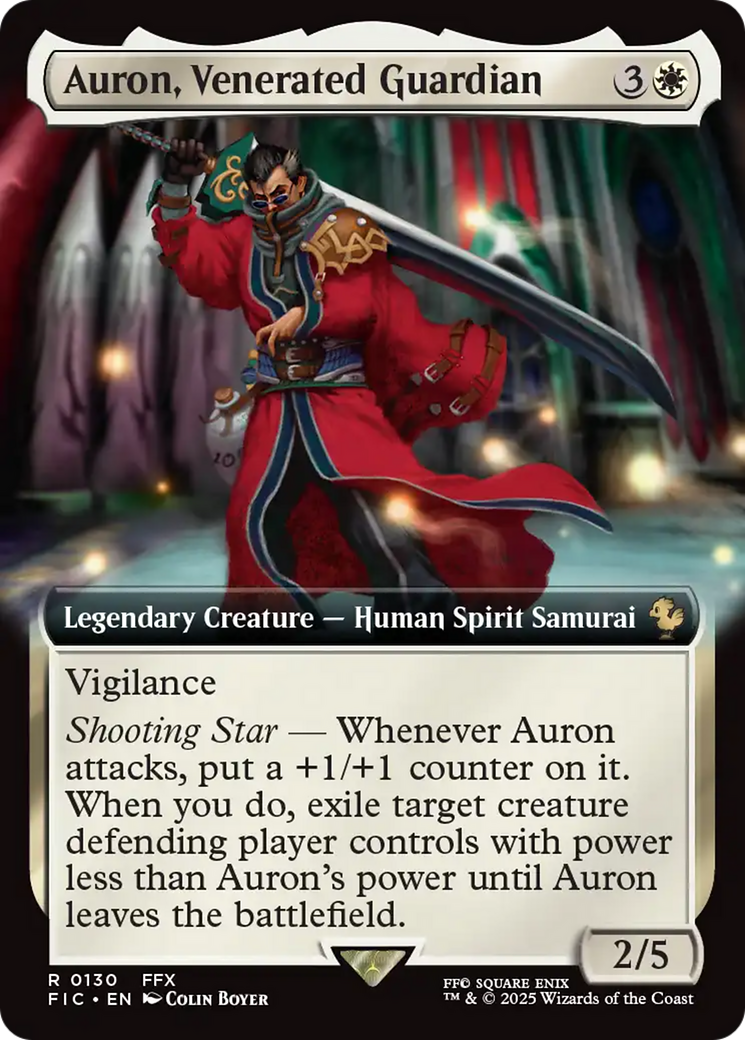 Auron, Venerated Guardian (Extended Art) [FINAL FANTASY Commander] | Jack's On Queen