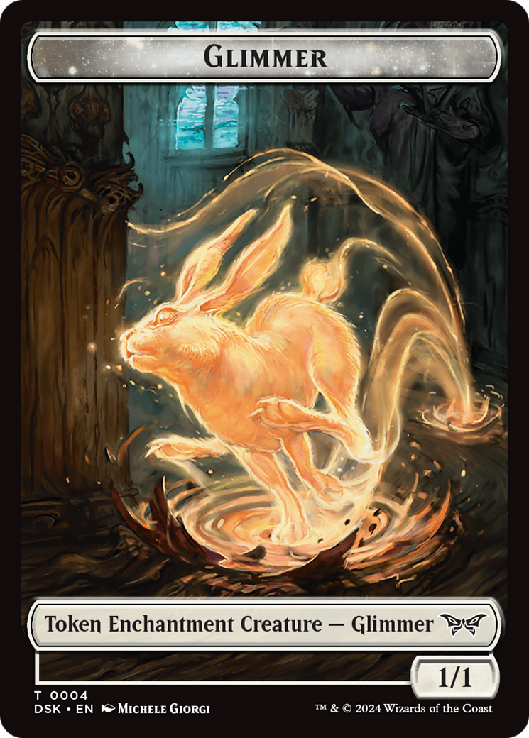 Glimmer Token [Duskmourn: House of Horror Tokens] | Jack's On Queen