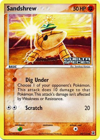 Sandshrew (82/113) (Stamped) [EX: Delta Species] | Jack's On Queen