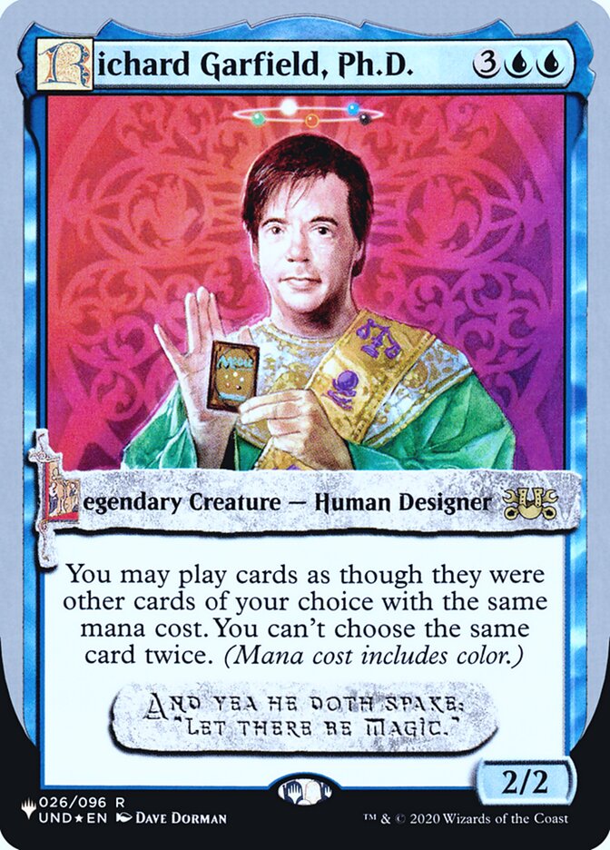 Richard Garfield, Ph.D. (Unfinity Foil Edition) [The List] | Jack's On Queen