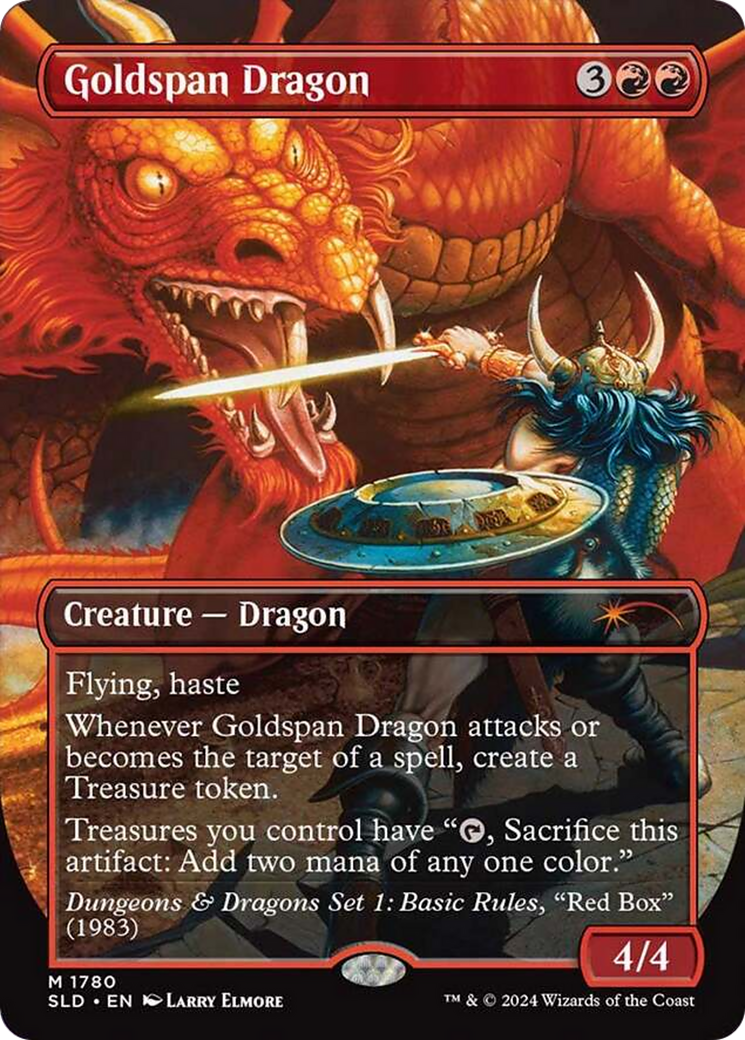 Goldspan Dragon (Rainbow Foil) [Secret Lair Drop Series] | Jack's On Queen