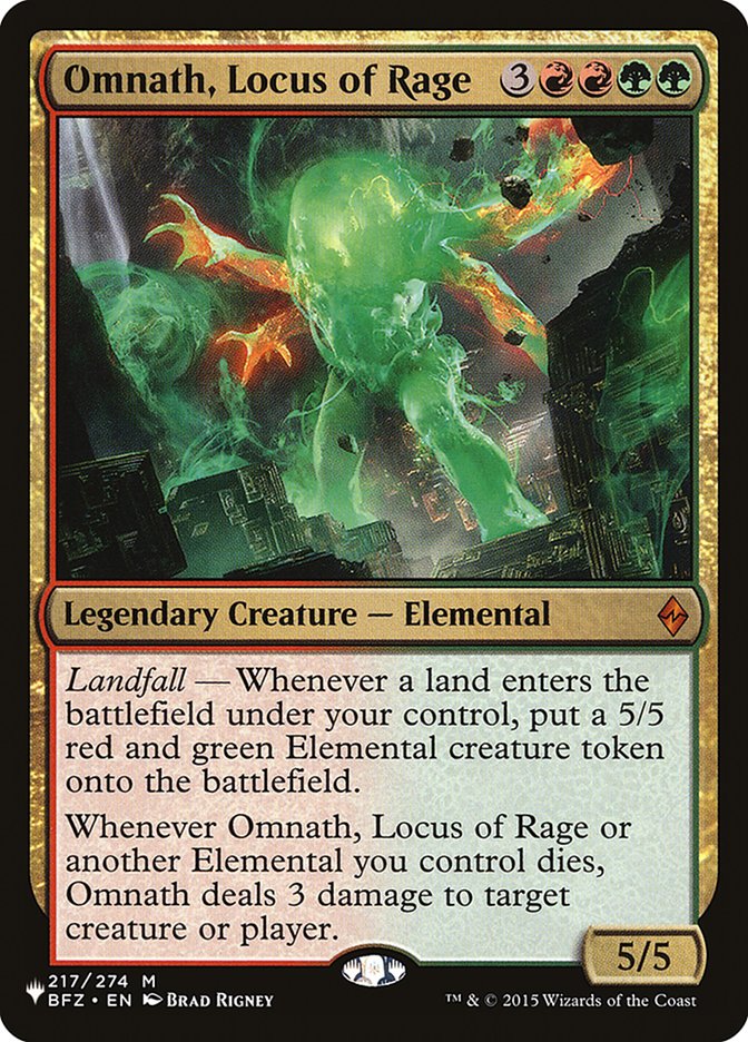 Omnath, Locus of Rage [The List] | Jack's On Queen