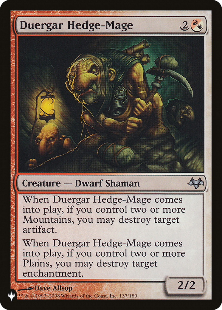Duergar Hedge-Mage [The List] | Jack's On Queen