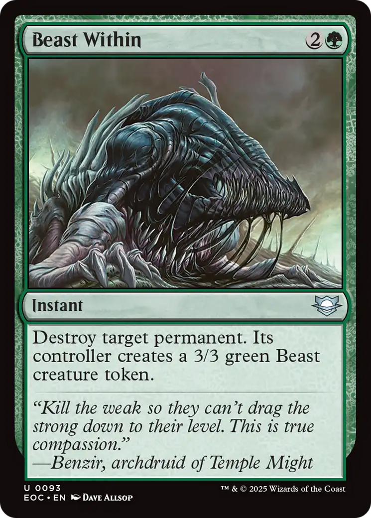 Beast Within [Edge of Eternities Commander] | Jack's On Queen