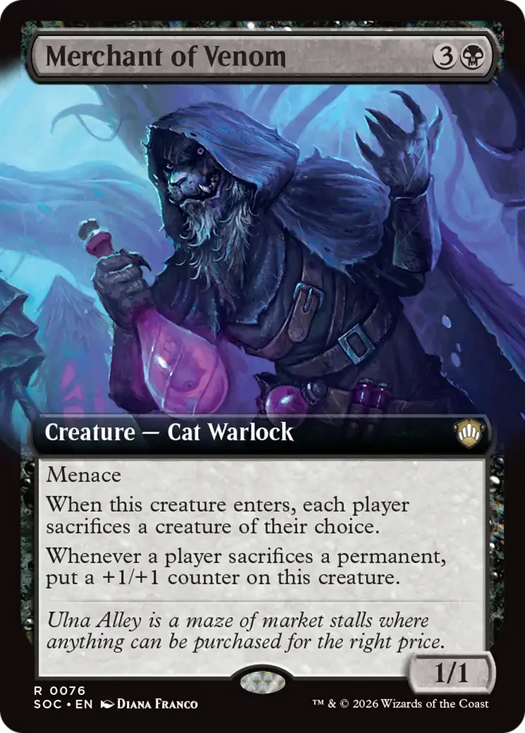 Merchant of Venom (Extended Art) [Secrets of Strixhaven Commander] | Jack's On Queen