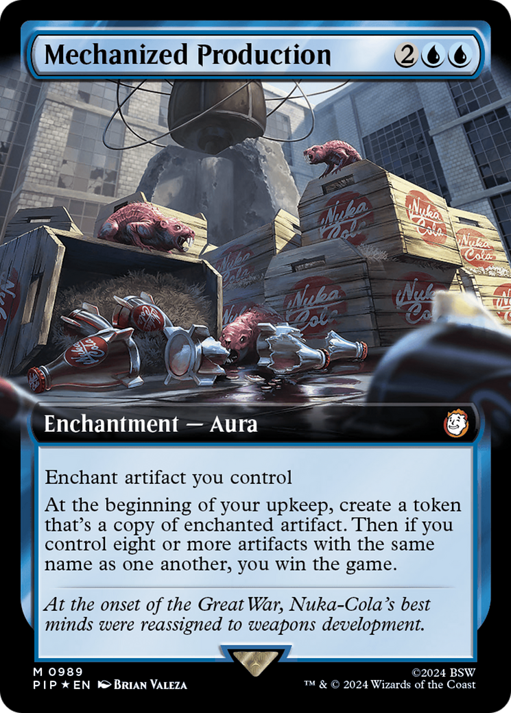 Mechanized Production (Extended Art) (Surge Foil) [Fallout] | Jack's On Queen