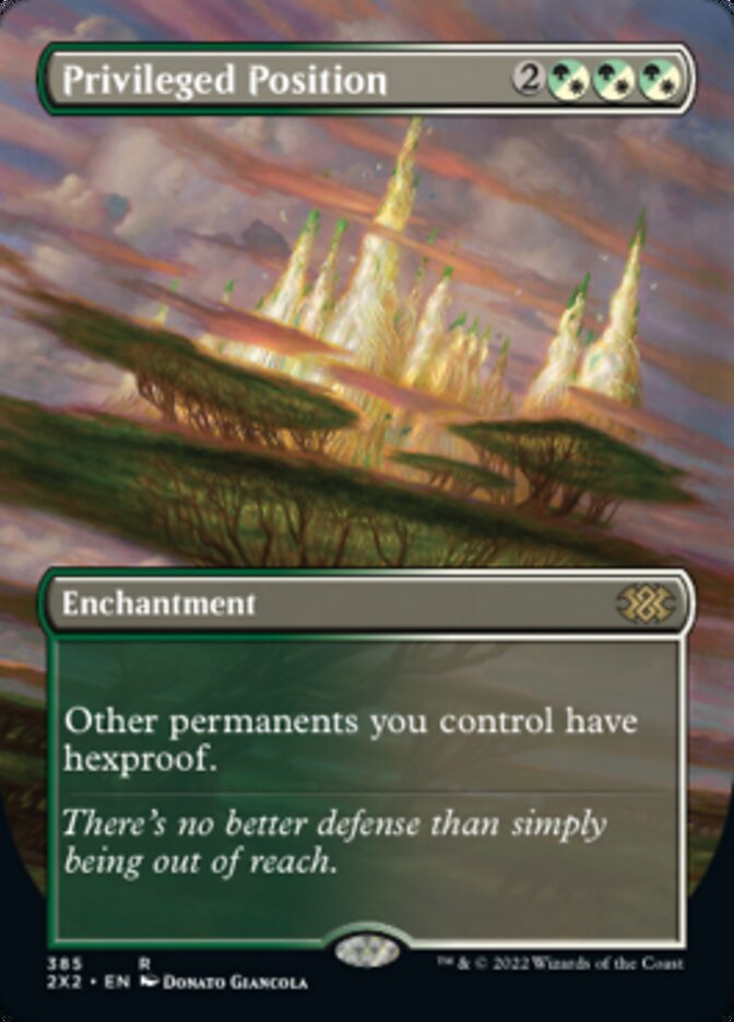 Privileged Position (Borderless Alternate Art) [Double Masters 2022] | Jack's On Queen