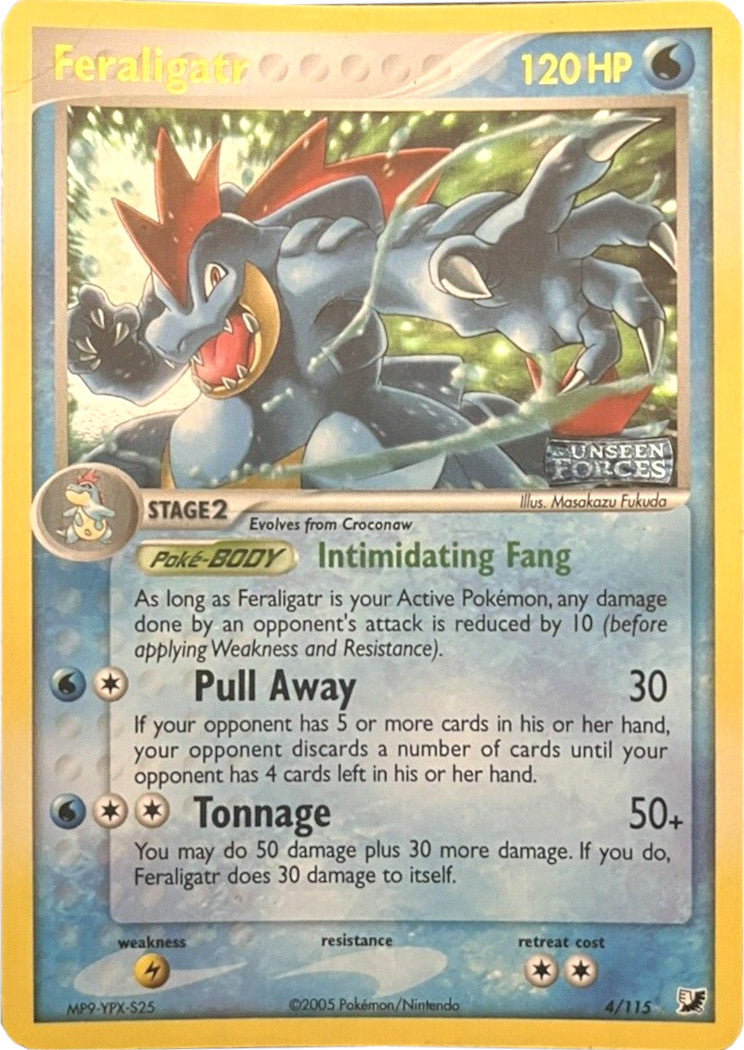 Feraligatr (4/115) (Stamped) [EX: Unseen Forces] | Jack's On Queen