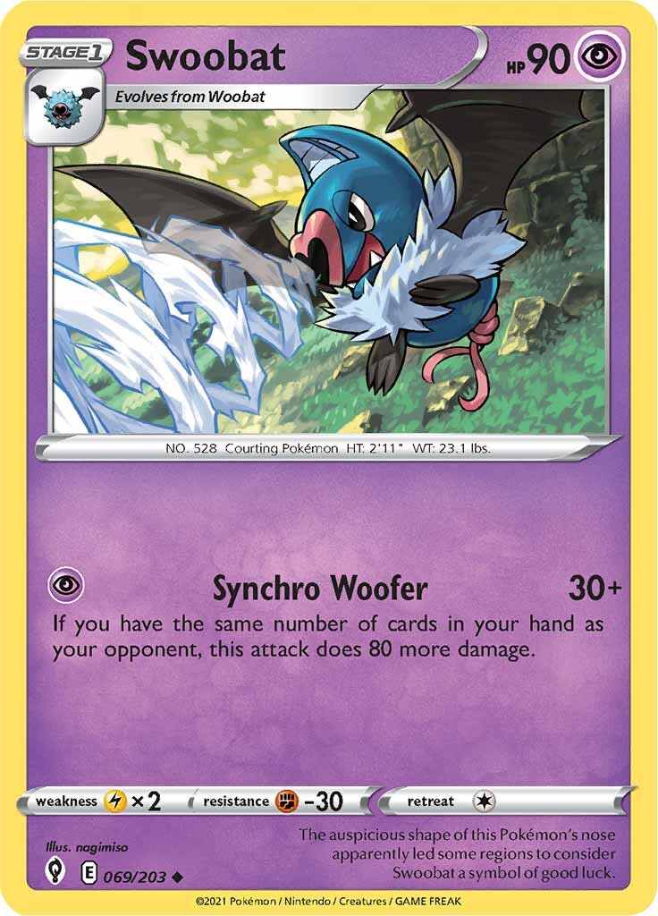 Swoobat (069/203) [Sword & Shield: Evolving Skies] | Jack's On Queen