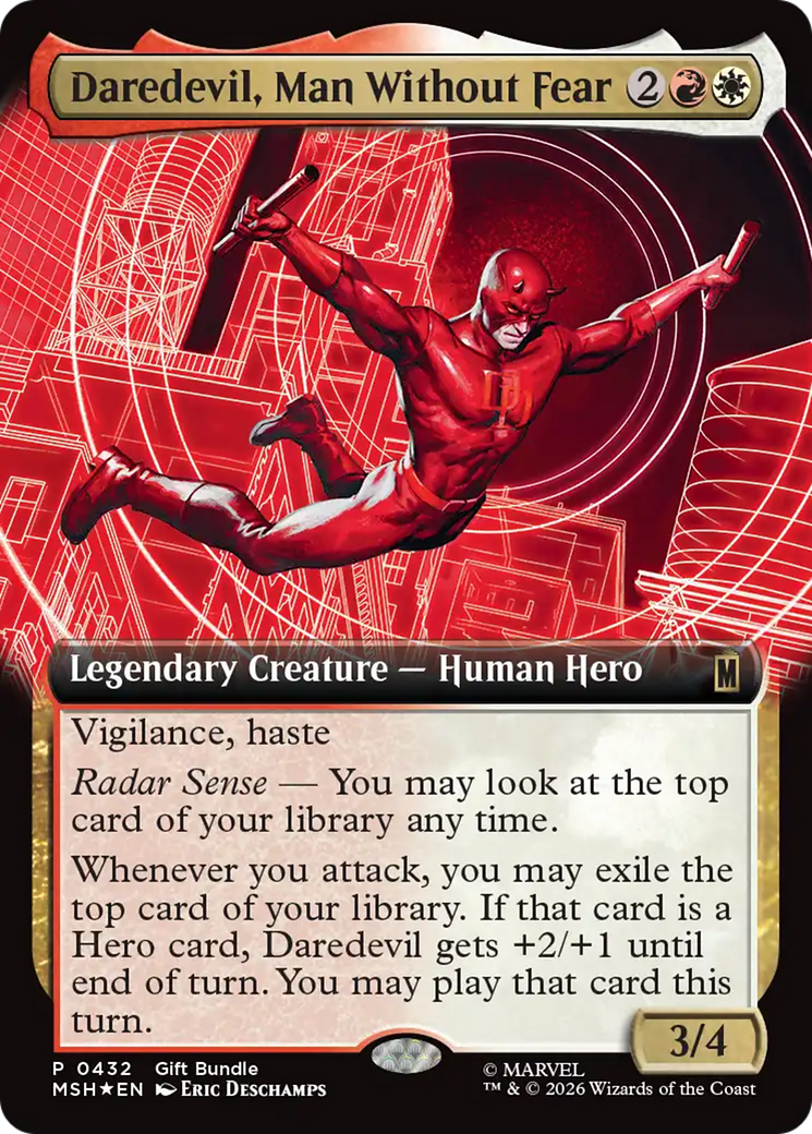 Daredevil, Man Without Fear (Extended Art) [Marvel Super Heroes Promos] | Jack's On Queen