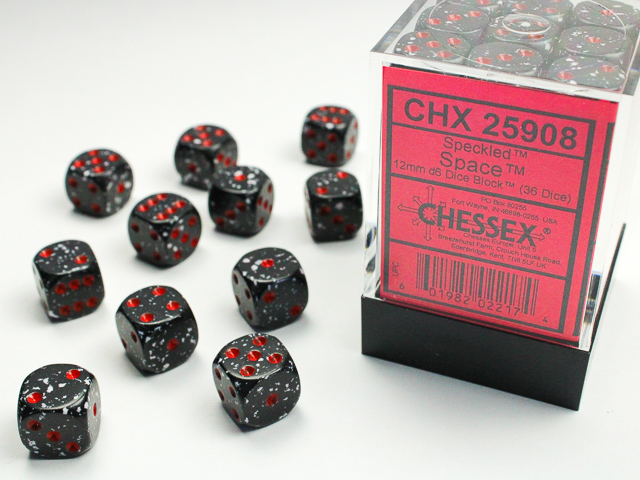 Chessex CHX25908 36D6 Speckled: Space | Jack's On Queen