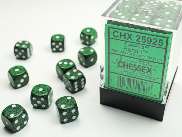 Chessex CHX25925 36D6 Speckled: Recon | Jack's On Queen