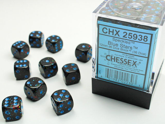 Chessex CHX25938 36D6 Speckled: Blue Stars | Jack's On Queen