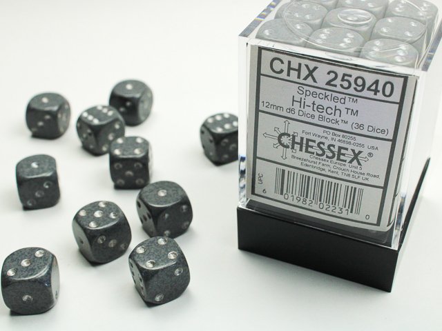 Chessex CHX25940 36D6 Speckled: Hi-Tech | Jack's On Queen