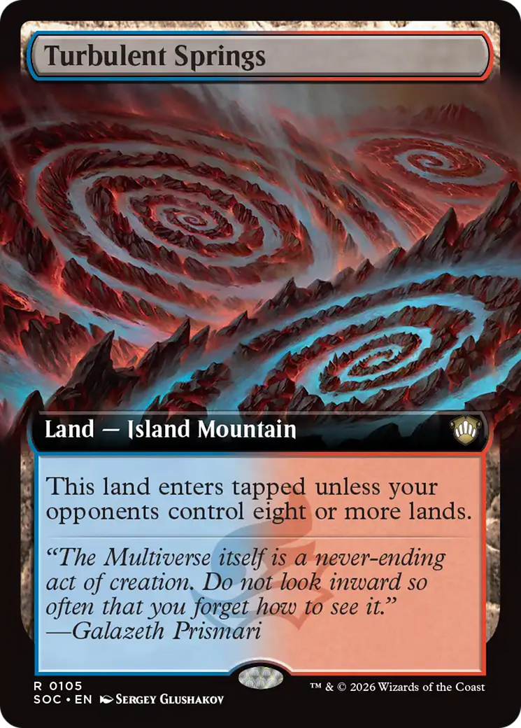 Turbulent Springs (Extended Art) [Secrets of Strixhaven Commander] | Jack's On Queen