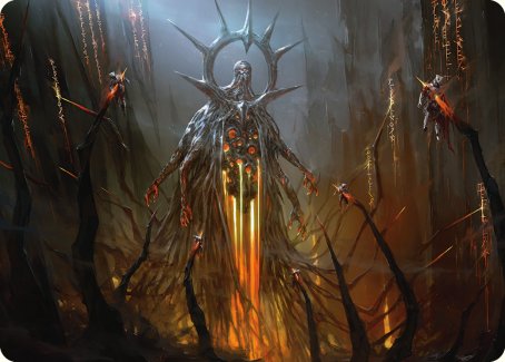 Solphim, Mayhem Dominus Art Card [Phyrexia: All Will Be One Art Series] | Jack's On Queen