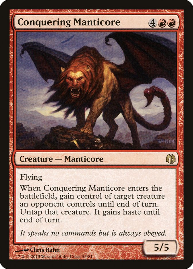 Conquering Manticore [Duel Decks: Heroes vs. Monsters] | Jack's On Queen
