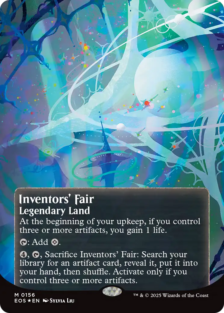 Inventors' Fair (0156) (Borderless) (Galaxy Foil) [Edge of Eternities: Stellar Sights] | Jack's On Queen