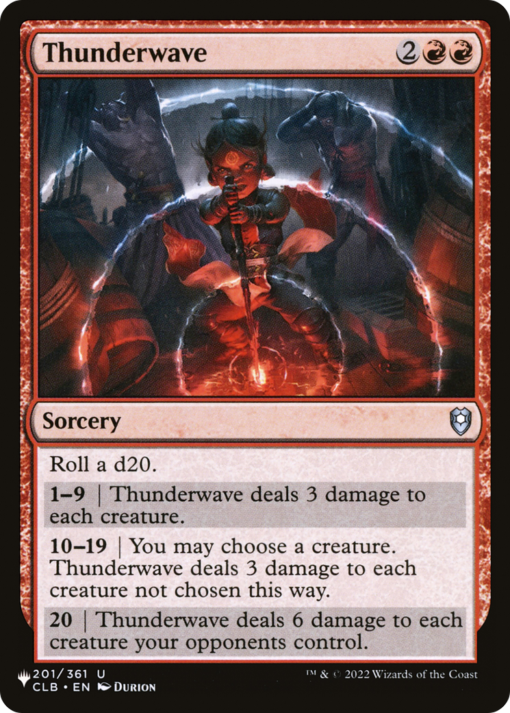 Thunderwave [The List Reprints] | Jack's On Queen