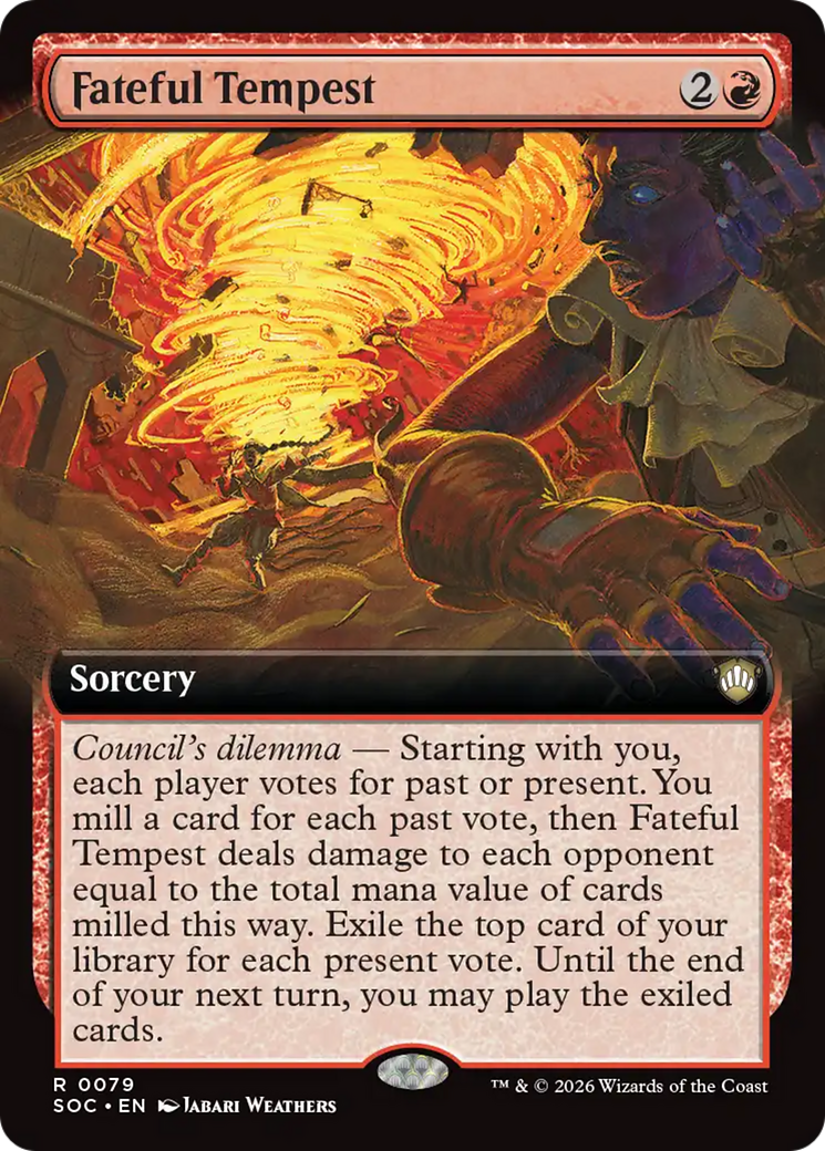Fateful Tempest (Extended Art) [Secrets of Strixhaven Commander] | Jack's On Queen