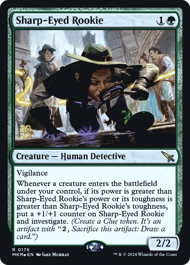 Sharp-Eyed Rookie [Murders at Karlov Manor Prerelease Promos] | Jack's On Queen