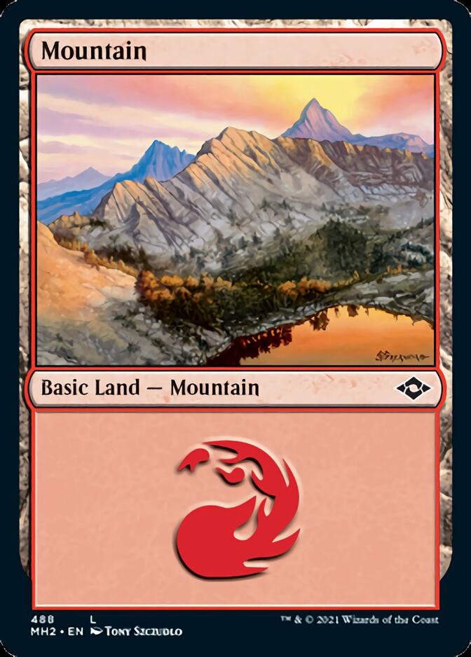 Mountain (488) (Foil Etched) [Modern Horizons 2] | Jack's On Queen