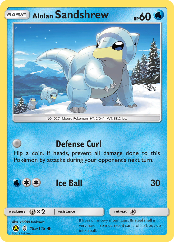 Alolan Sandshrew (19a/145) [Alternate Art Promos] | Jack's On Queen