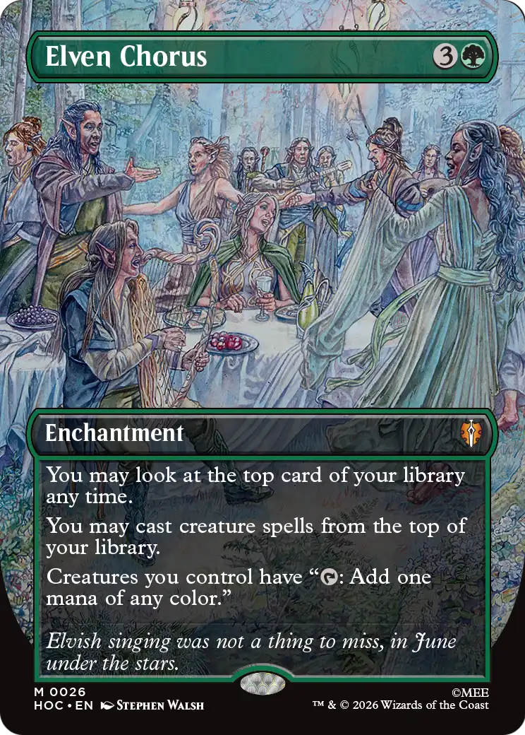 Elven Chorus (Borderless) [The Hobbit: Eternal-Legal] | Jack's On Queen