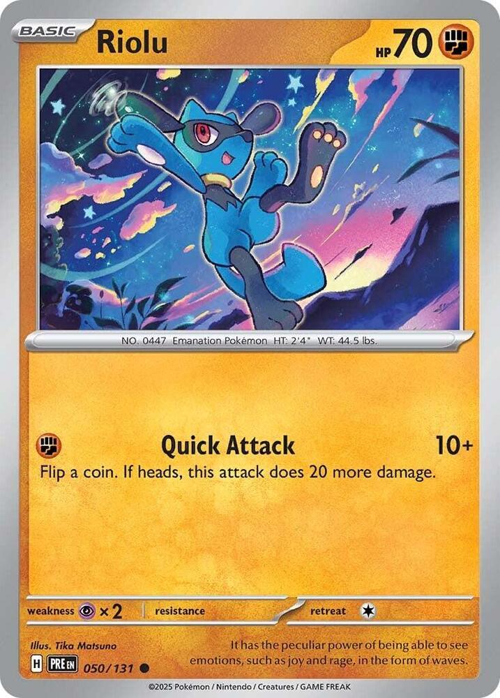 Riolu (050/131) [Scarlet & Violet: Prismatic Evolutions] | Jack's On Queen