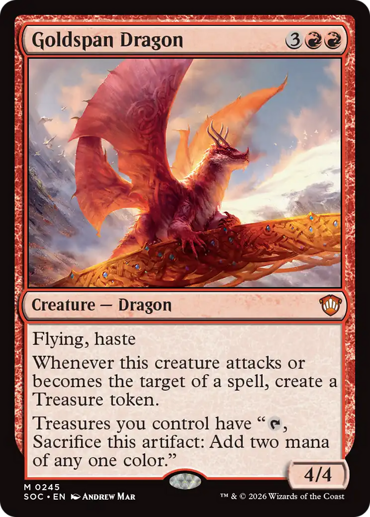 Goldspan Dragon [Secrets of Strixhaven Commander] | Jack's On Queen