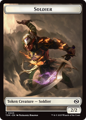 Solider (0004) // Solider (0005) Double-Sided Token [Tarkir: Dragonstorm Tokens] | Jack's On Queen