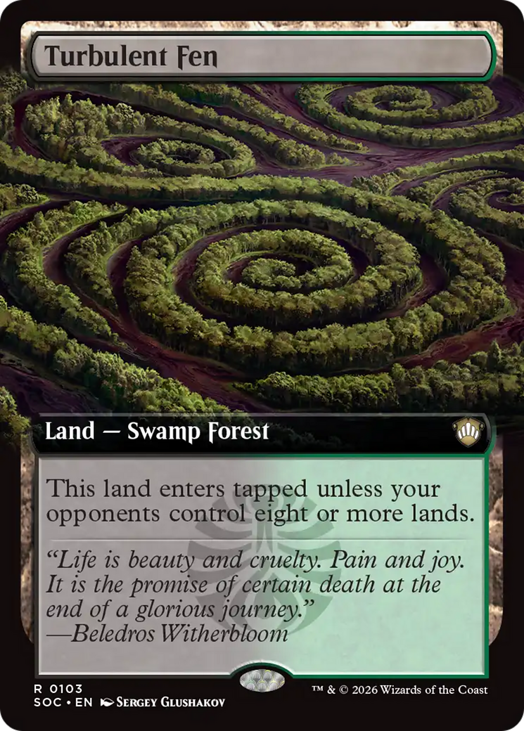 Turbulent Fen (Extended Art) [Secrets of Strixhaven Commander] | Jack's On Queen