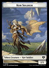 Saproling // Kor Soldier Double-Sided Token [Commander Masters Tokens] | Jack's On Queen