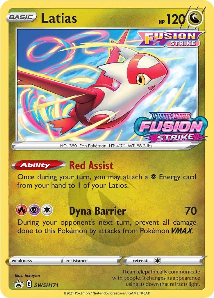 Latias (SWSH171) (Prerelease Promo) [Sword & Shield: Black Star Promos] | Jack's On Queen