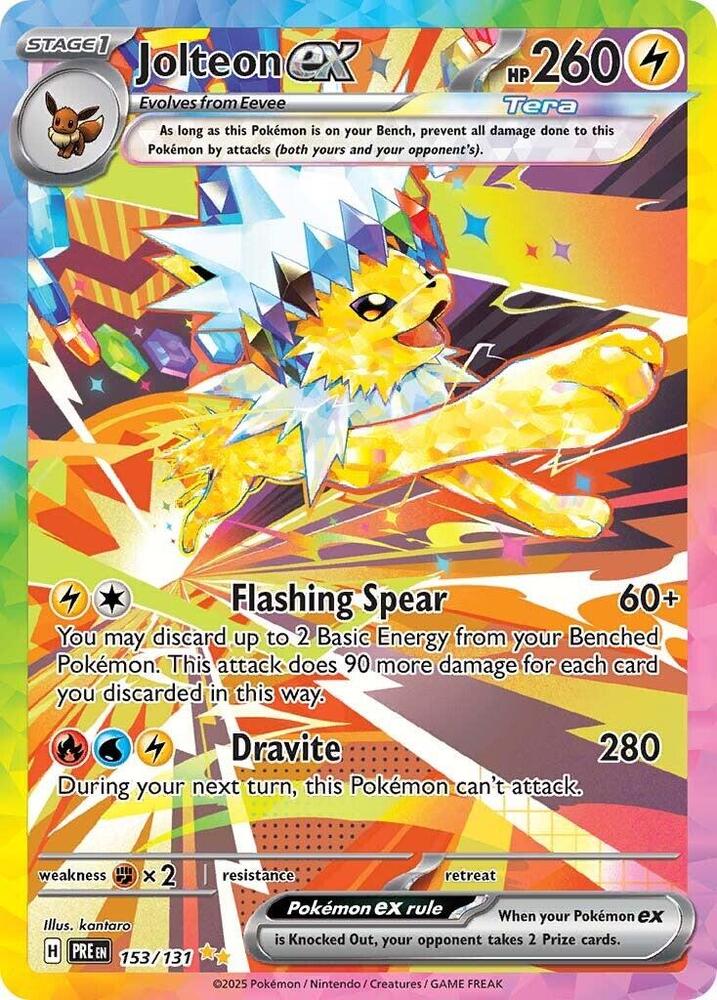 Jolteon ex (153/131) [Scarlet & Violet: Prismatic Evolutions] | Jack's On Queen